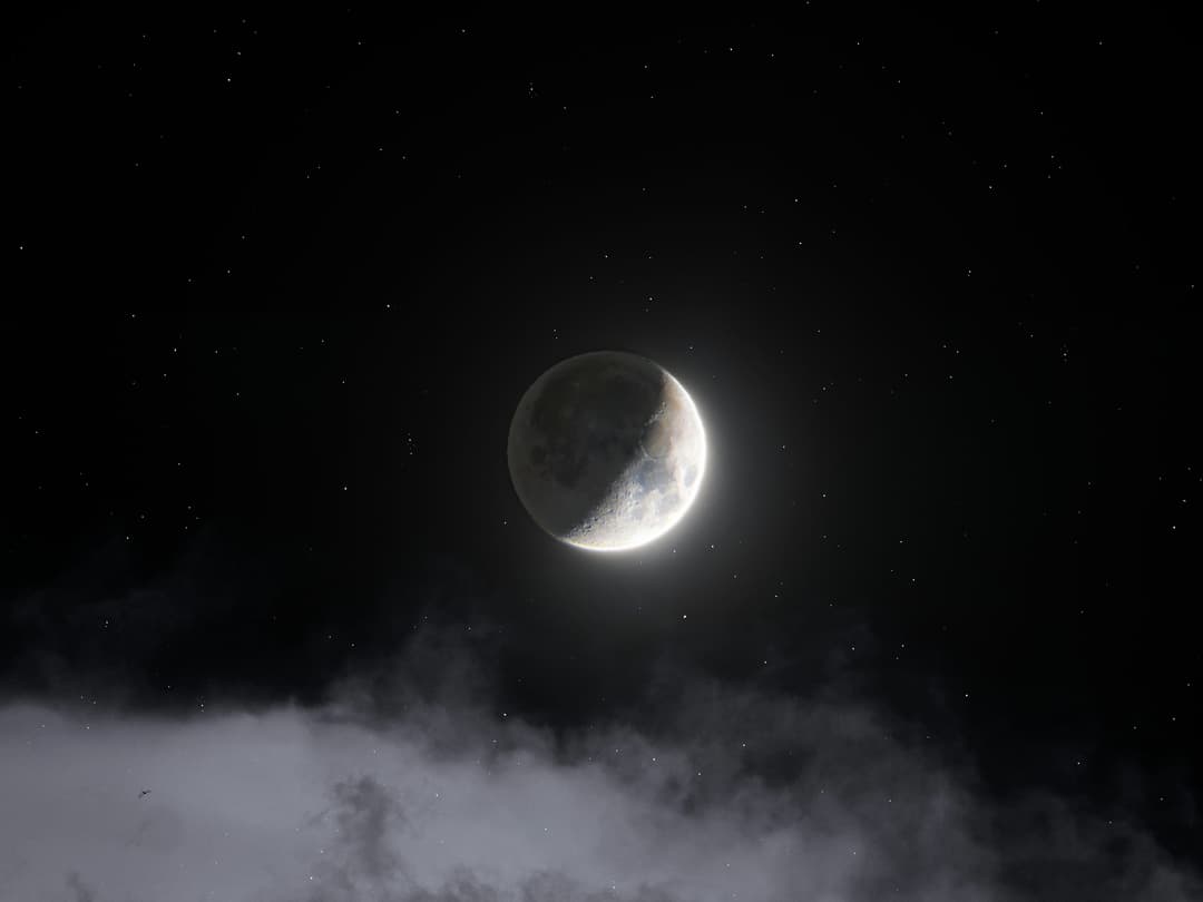月と金星のハーモニー