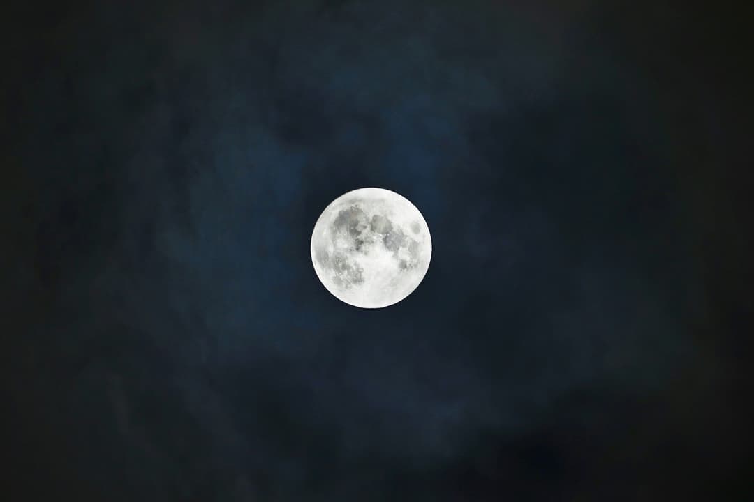月と金星の天体イメージ